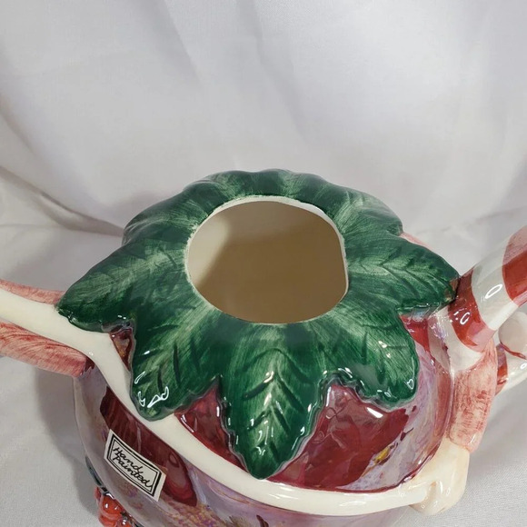 VTG Department 56 Sugar Plum Fairy Christmas Teapot Candy Cane Handle Dept 56 - Picture 7 of 11